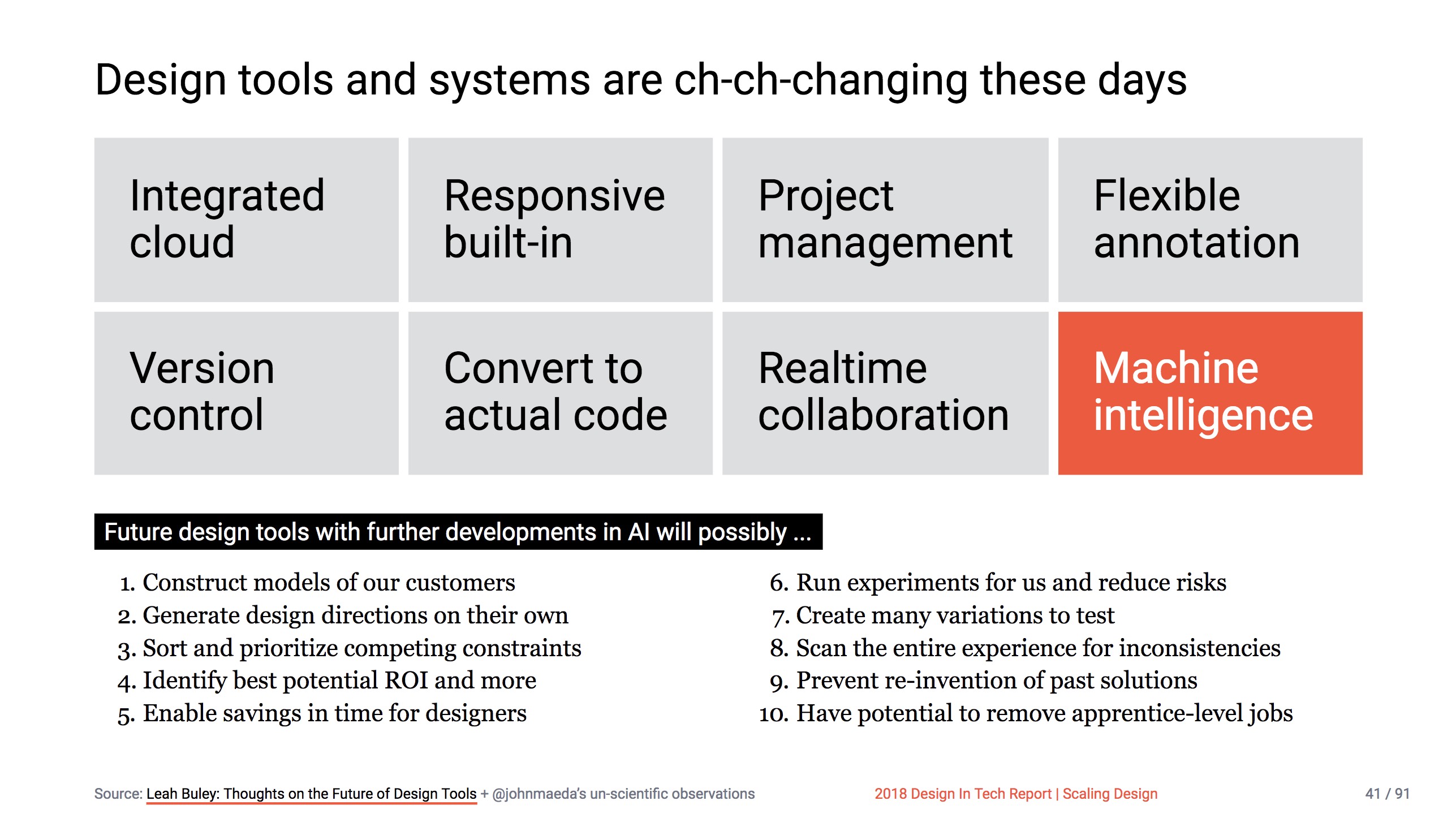 Image of a slide from the DIT Report