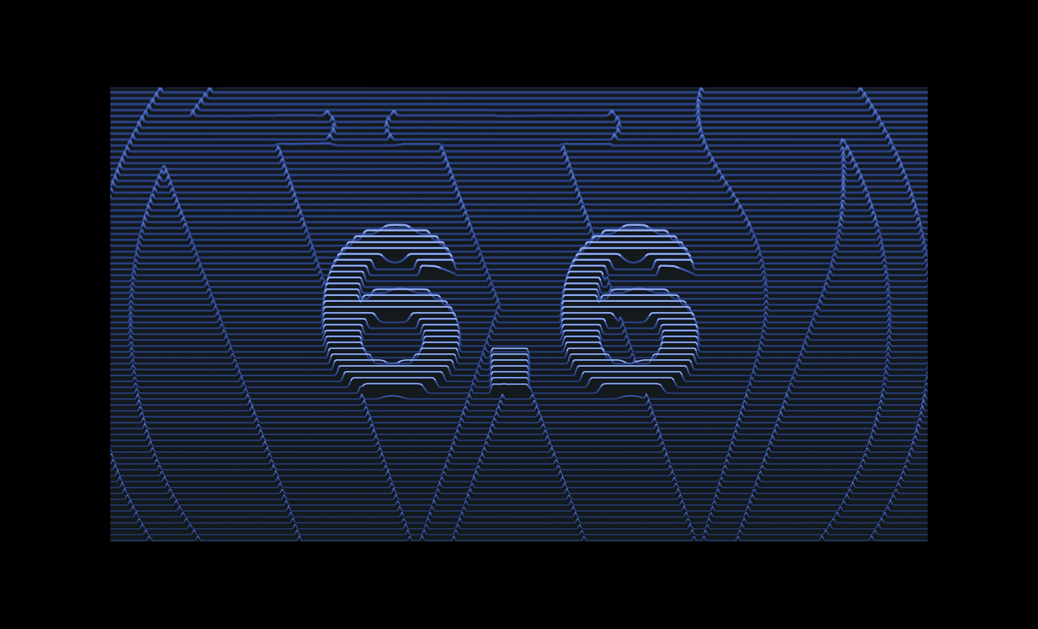 digital wave pattern with lines forming numbers, including a "6.6" as part of a modern abstract design.